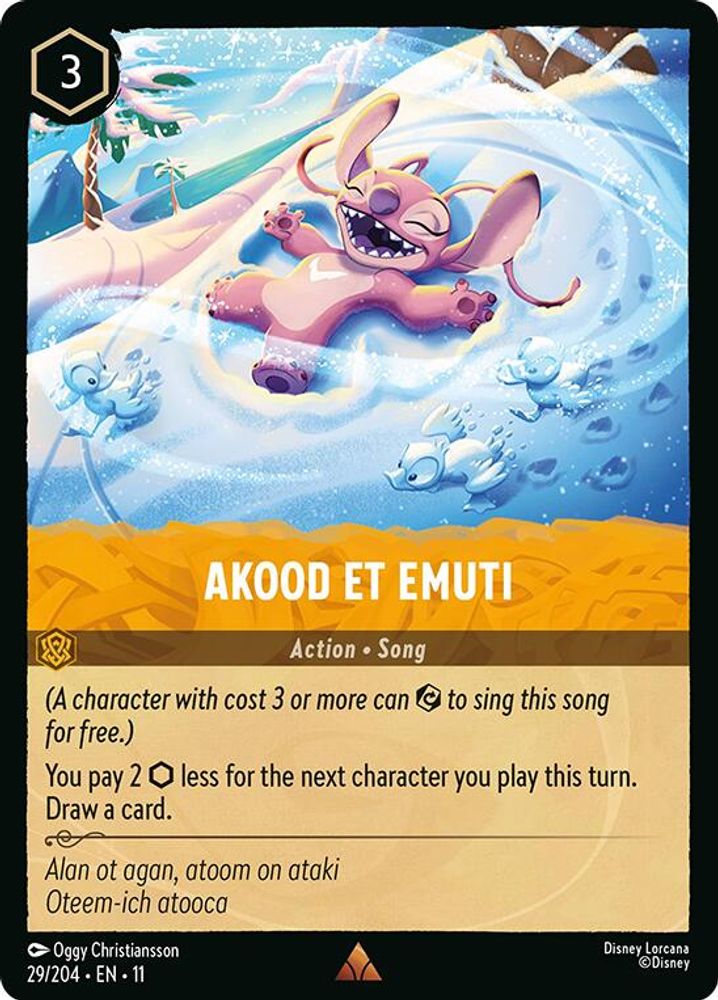 Akood Et Emuti 29/204 Rare Winterspell Lorcana Near Mint