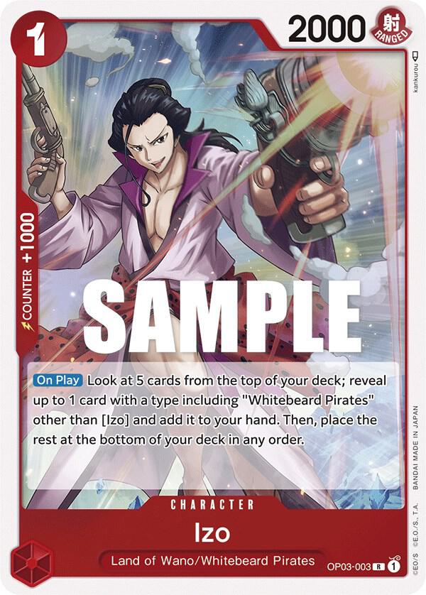 Izo OP03-003 Rare Pillars of Strength One Piece Foil Near Mint
