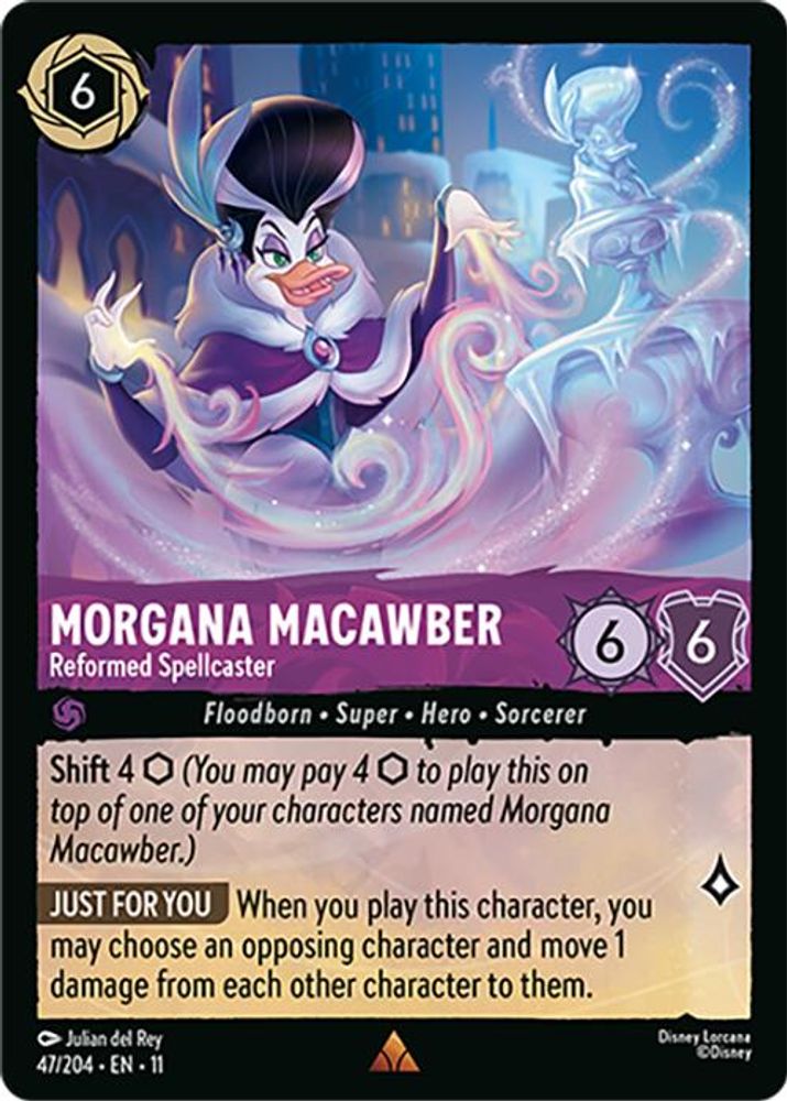 Morgana Macawber - Reformed Spellcaster 47/204 Rare Winterspell Lorcana NM