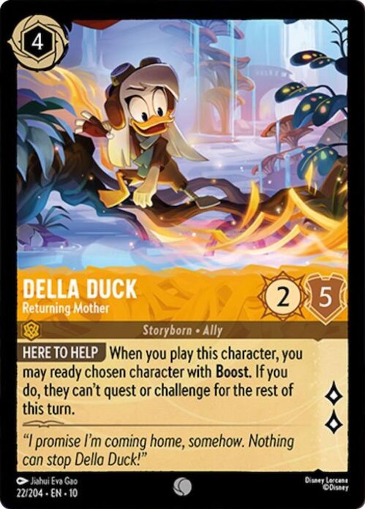 Della Duck - Returning Mother 22/204 Common Whispers in the Well Lorcana NM