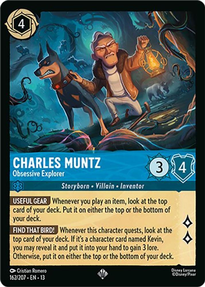 Charles Muntz - Obsessive Explorer 162/204 Attack of the Vine! Lorcana NM