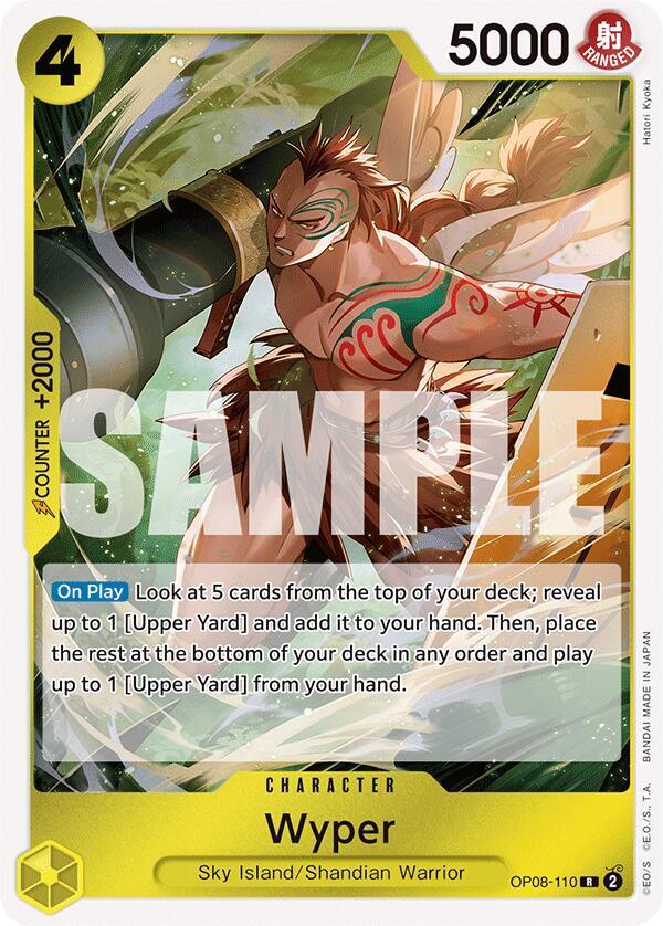 Wyper OP08-110 Rare Two Legends One Piece Foil Near Mint