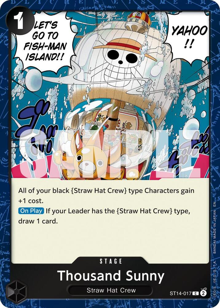 Thousand Sunny (Pirate Foil) ST14-017 Premium Booster -The Best- Vol. 2 One Piece NM