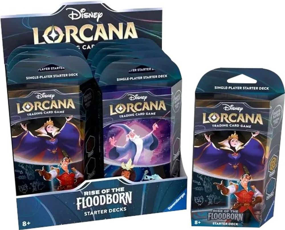 Disney Lorcana: Rise of the Floodborn Starter Deck Display Rise of the Floodborn Lorcana NM