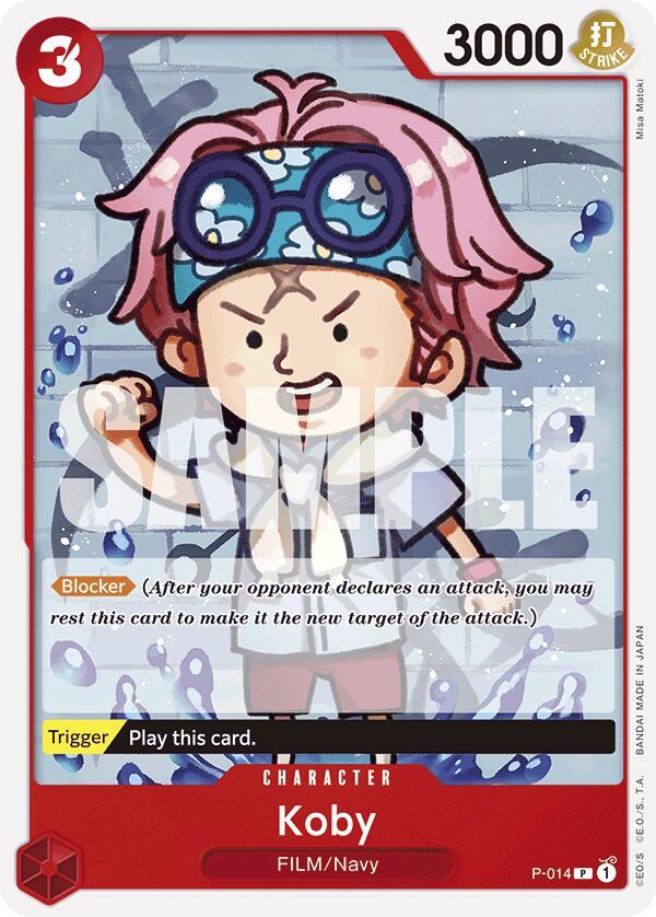 Koby (Reprint) P-014 Promo Premium Booster -The Best- One Piece Near Mint
