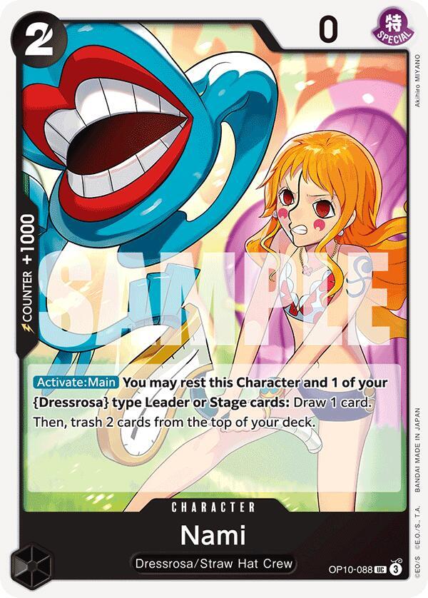 Nami (088) OP10-088 Uncommon Royal Blood One Piece Near Mint