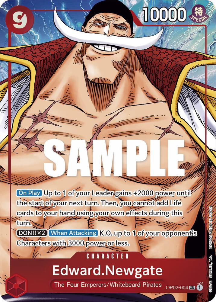 Edward.Newgate (004) (Alternate Art) OP02-004 Paramount War One Piece Foil NM