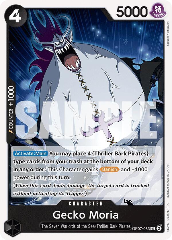 Gecko Moria (083) OP07-083 Uncommon 500 Years in the Future One Piece Near Mint