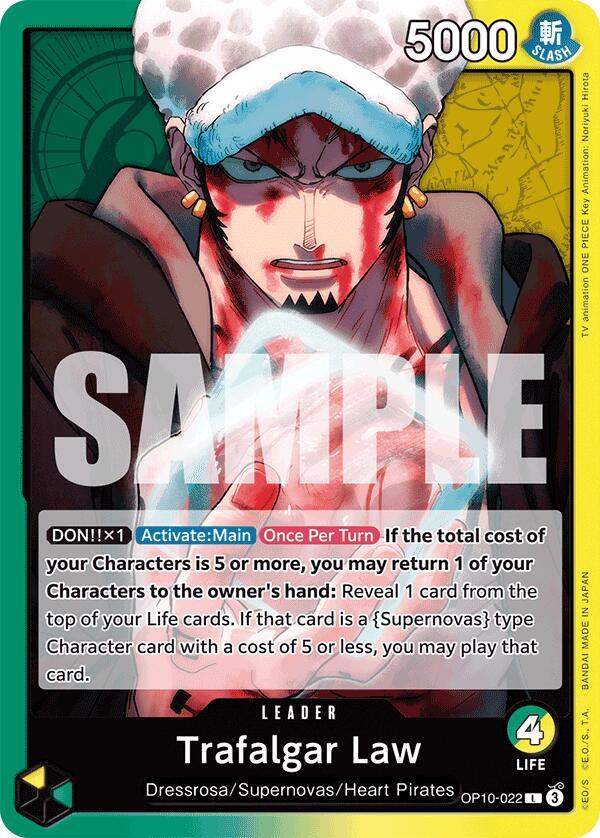 Trafalgar Law (022) OP10-022 Leader Royal Blood One Piece Near Mint