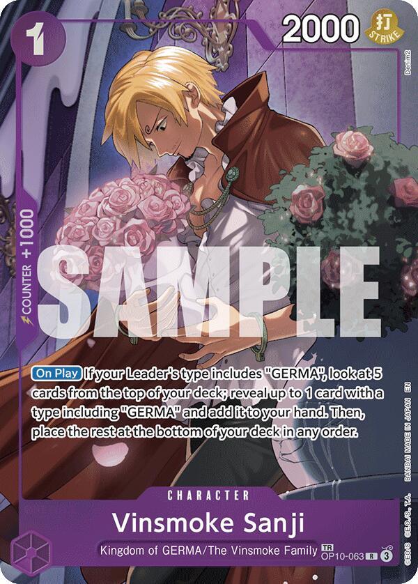 Vinsmoke Sanji (TR) OP10-063 Legacy of the Master One Piece Foil NM