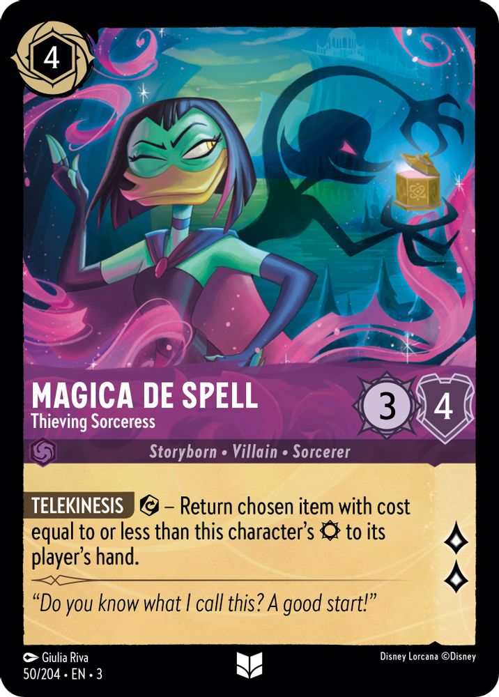 Magica De Spell - Thieving Sorceress 50/204 Into the Inklands Lorcana NM