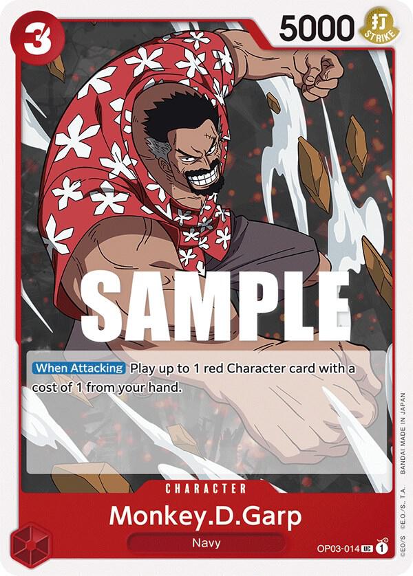 Monkey.D.Garp OP03-014 Uncommon Pillars of Strength One Piece Near Mint