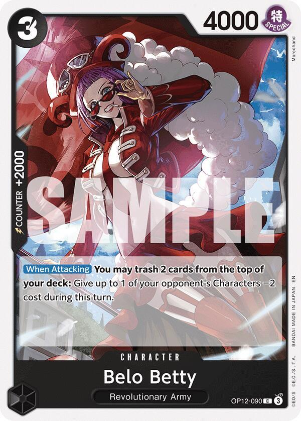 Belo Betty OP12-090 Common Legacy of the Master One Piece Near Mint