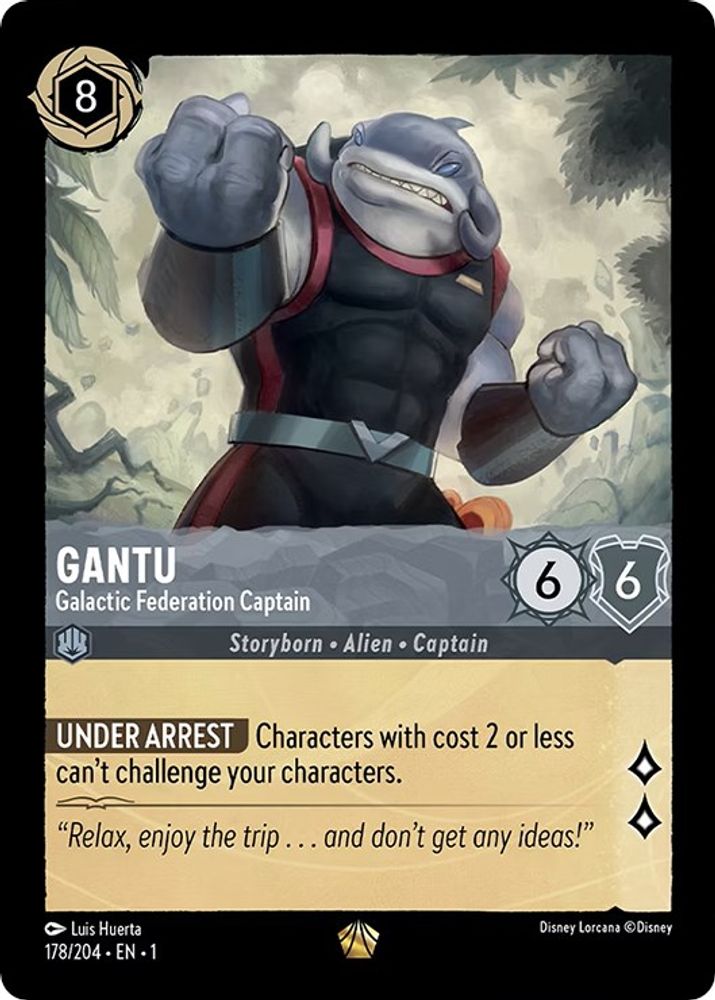 Gantu - Galactic Federation Captain 178/204 The First Chapter Lorcana NM