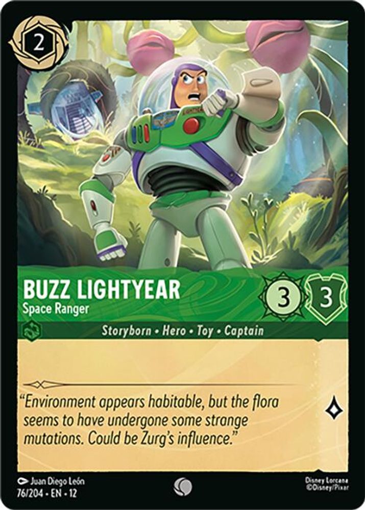 Buzz Lightyear - Space Ranger 76/204 Common Wilds Unknown Lorcana Near Mint
