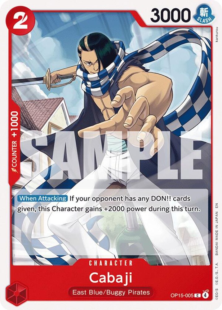 Cabaji OP15-005 Common Adventure on Kami's Island One Piece Near Mint