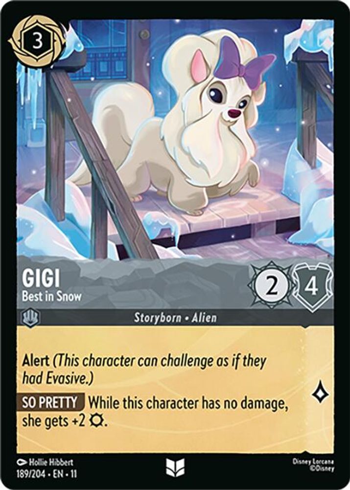 Gigi - Best in Snow 189/204 Uncommon Winterspell Lorcana Near Mint