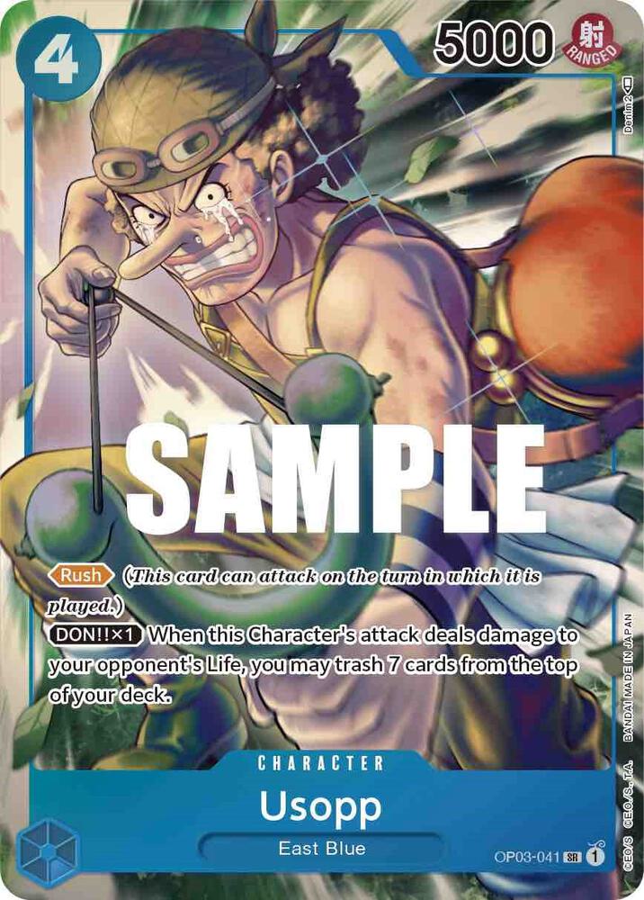 Usopp (Alternate Art) OP03-041 Super Rare Pillars of Strength One Piece Foil NM