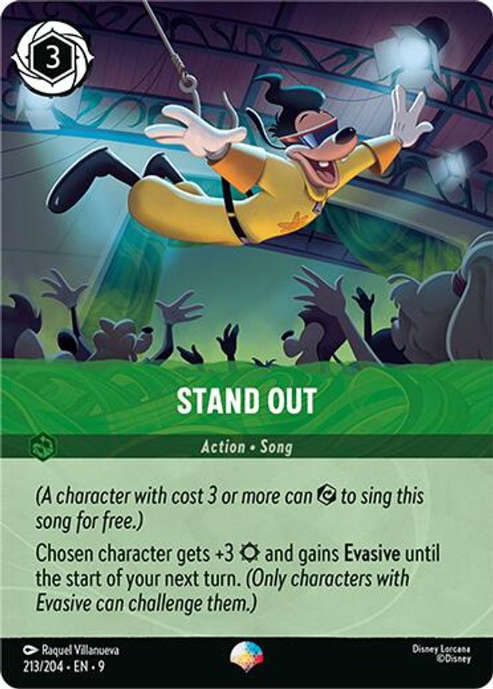 Stand Out (Epic) 213/204 Epic Fabled Lorcana Holo Near Mint