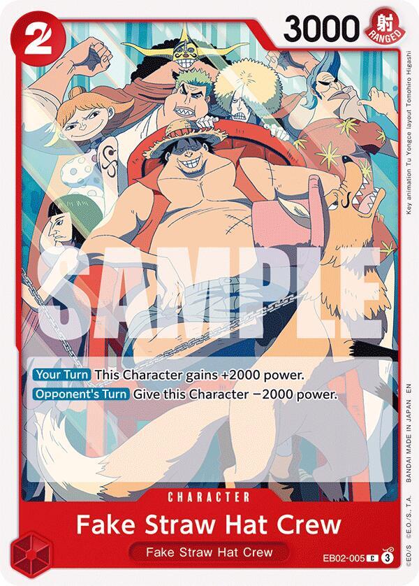 Fake Straw Hat Crew EB02-005 Extra Booster: Anime 25th Collection One Piece NM