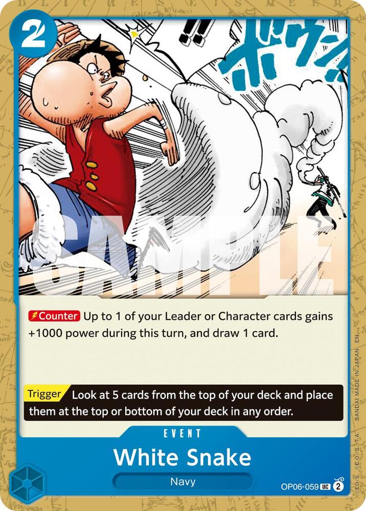 White Snake (Reprint) OP06-059 Premium Booster -The Best- Vol. 2 One Piece NM