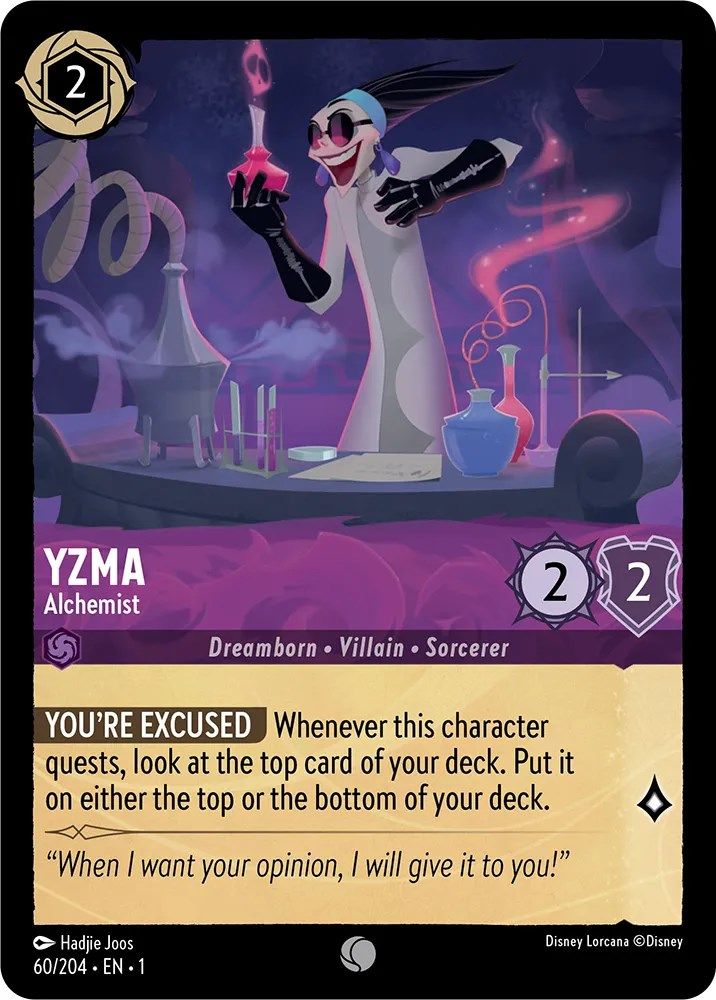 Yzma - Alchemist 60/204 Common The First Chapter Lorcana Near Mint