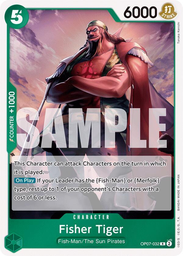Fisher Tiger OP07-032 Rare 500 Years in the Future One Piece Foil Near Mint