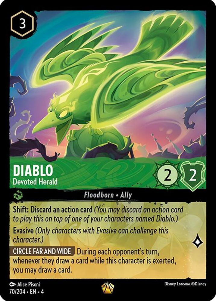 Diablo - Devoted Herald 70/204 Legendary Ursula's Return Lorcana Near Mint