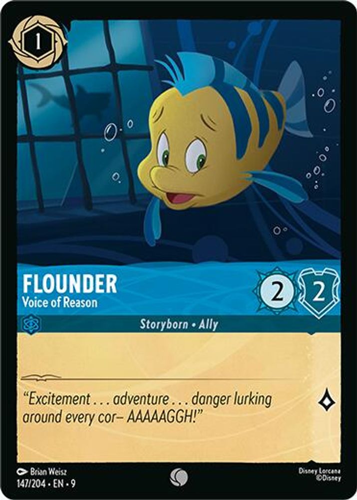 Flounder - Voice of Reason 147/204 Common Fabled Lorcana Near Mint