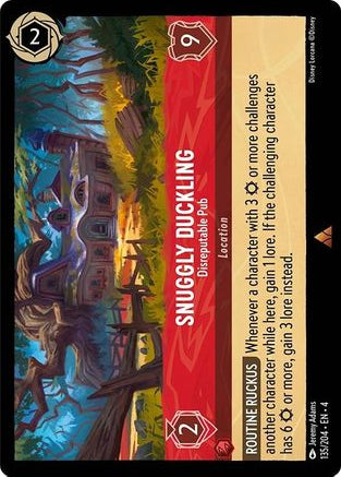 Snuggly Duckling - Disreputable Pub 135/204 Rare Ursula's Return Lorcana NM