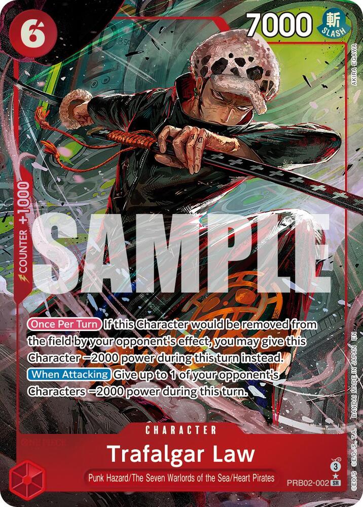 Trafalgar Law (Alternate Art) PRB02-002 Premium Booster -The Best- Vol. 2 One Piece Foil NM