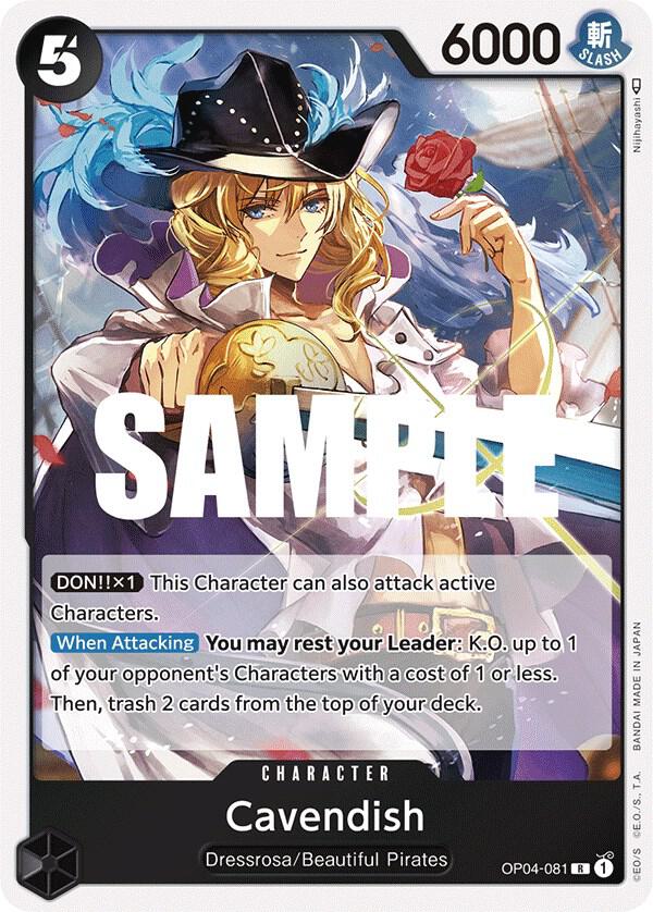 Cavendish OP04-081 Rare Kingdoms of Intrigue One Piece Foil Near Mint