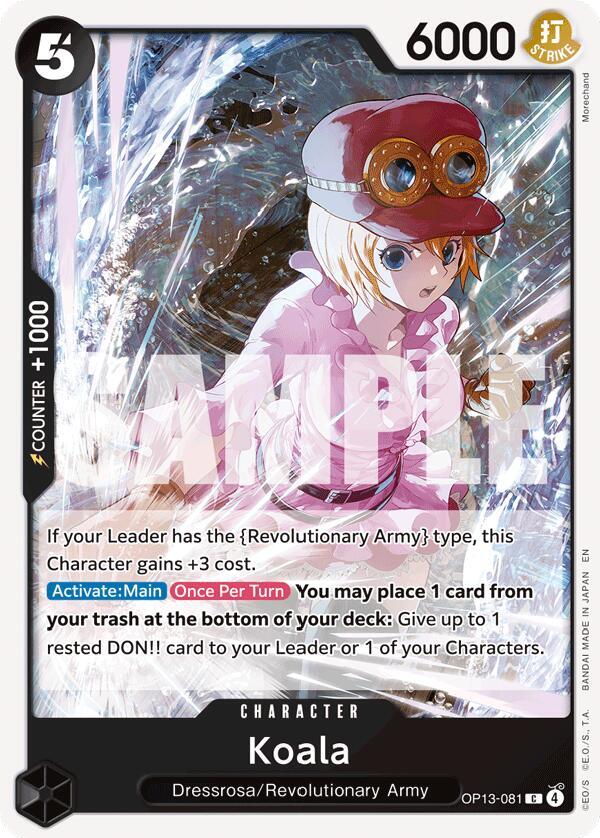 Koala OP13-081 Common Carrying On His Will One Piece Near Mint