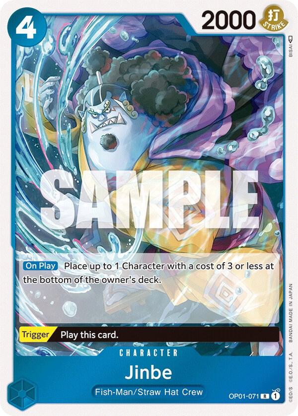 Jinbe (071) OP01-071 Rare Romance Dawn One Piece Foil Near Mint