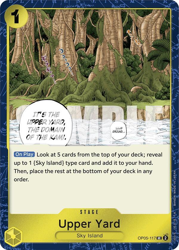 Upper Yard (Jolly Roger Foil) OP05-117 Premium Booster -The Best- One Piece NM