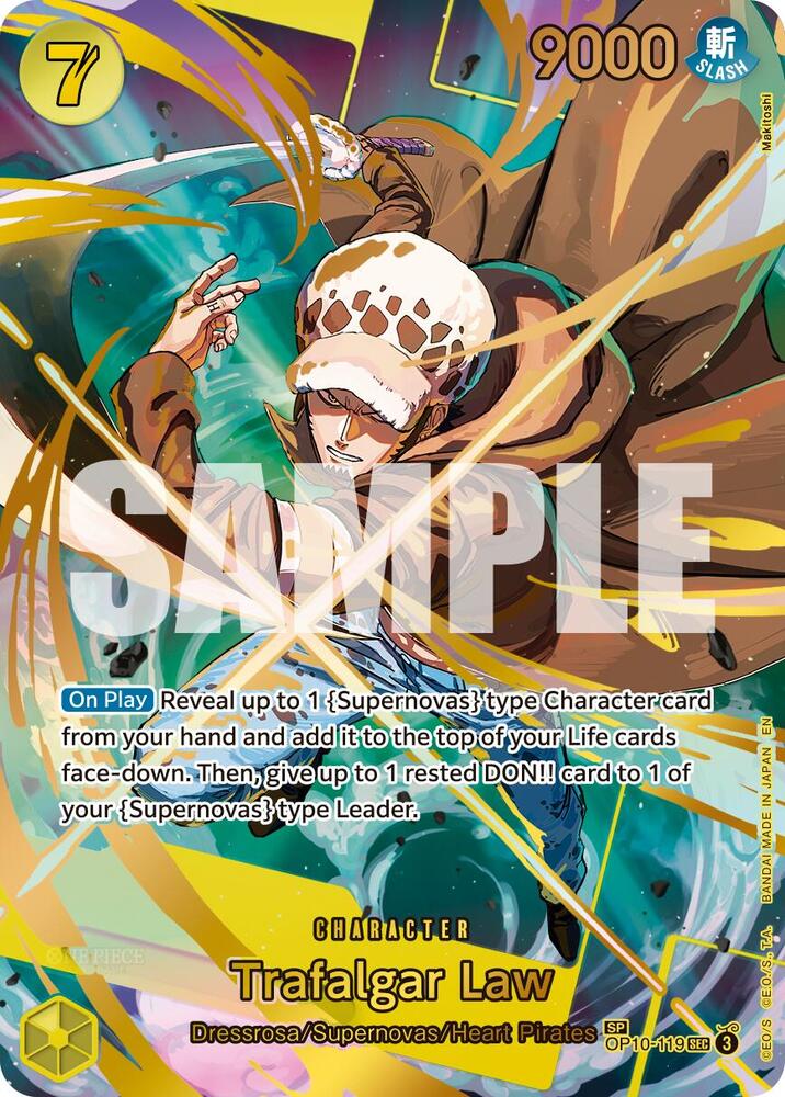 Trafalgar Law (SP) OP10-119 Premium Booster -The Best- Vol. 2 One Piece Foil NM
