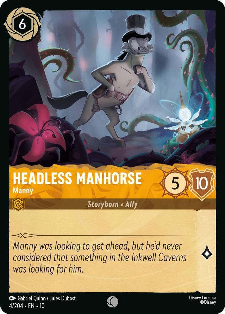 Headless Manhorse - Manny 4/204 Common Whispers in the Well Lorcana Near Mint
