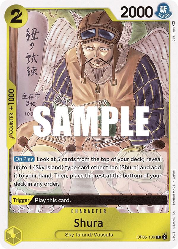 Shura OP05-106 Rare Awakening of the New Era One Piece Foil Near Mint