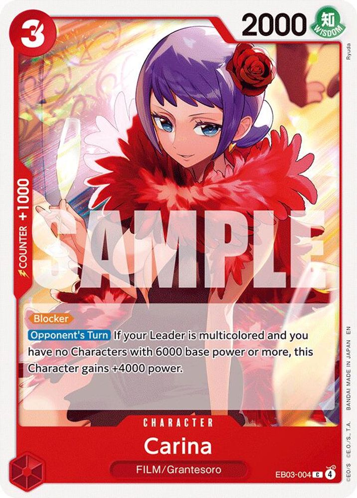 Carina EB03-004 Common Extra Booster: One Piece Heroines Edition One Piece NM