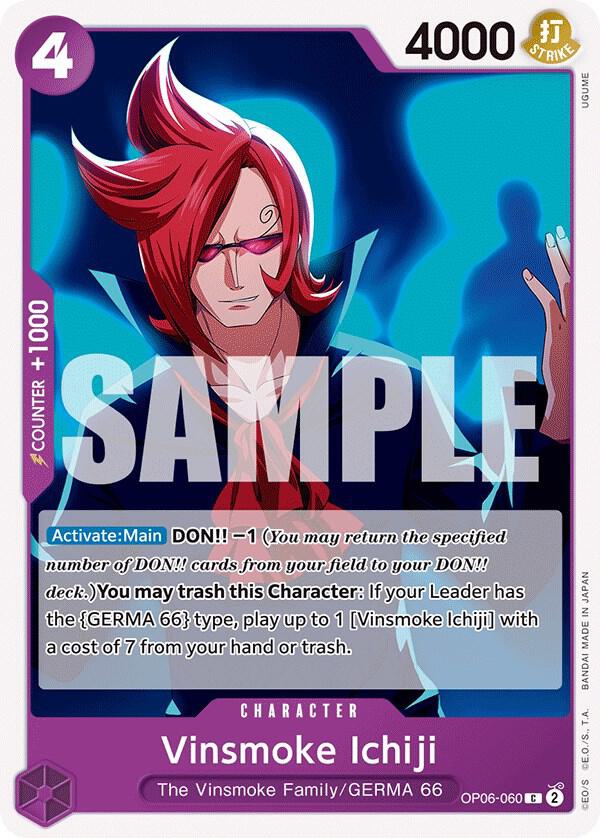 Vinsmoke Ichiji (060) OP06-060 Common Wings of the Captain One Piece Near Mint