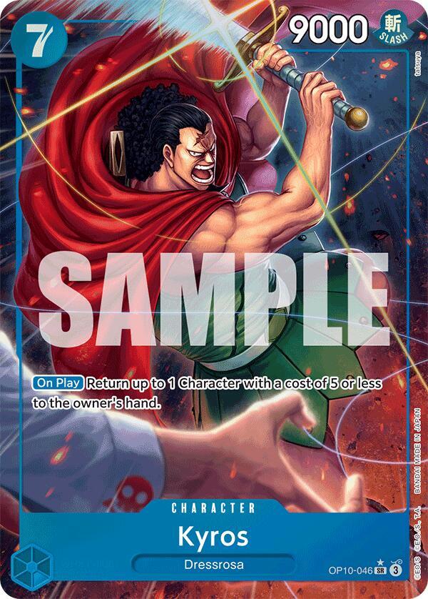 Kyros (Parallel) OP10-046 Super Rare Royal Blood One Piece Foil Near Mint