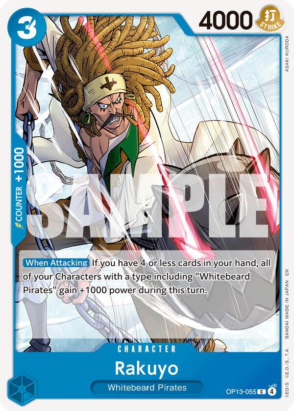 Rakuyo OP13-055 Common Carrying On His Will One Piece Near Mint