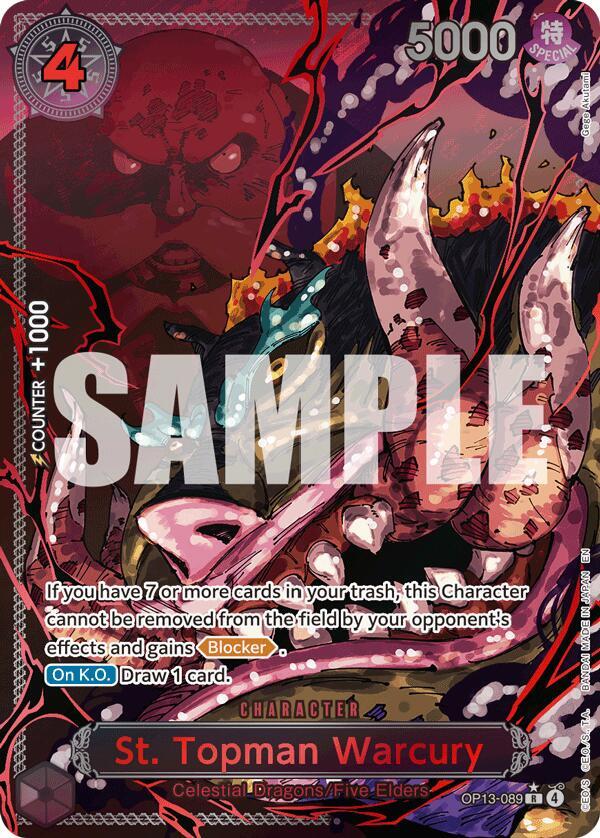 St. Topman Warcury (Parallel) OP13-089 Carrying On His Will One Piece Foil NM