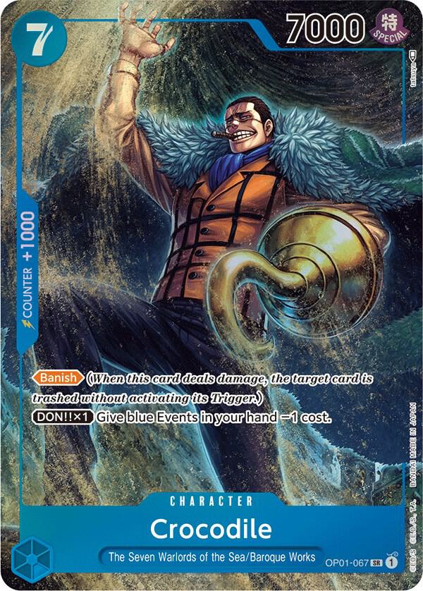 Crocodile (067) (Parallel) OP01-067 Super Rare Romance Dawn One Piece Foil NM