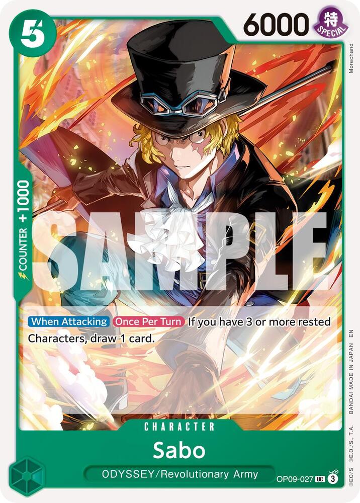 Sabo (Reprint) OP09-027 Uncommon Premium Booster -The Best- Vol. 2 One Piece NM