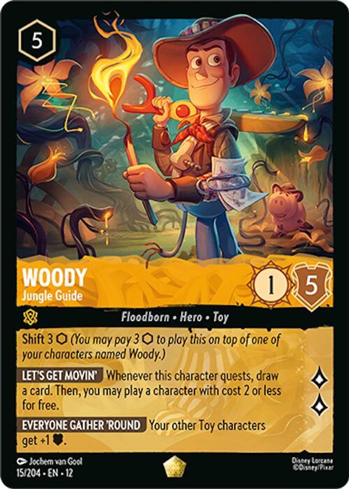 Woody - Jungle Guide 15/204 Legendary Wilds Unknown Lorcana Near Mint
