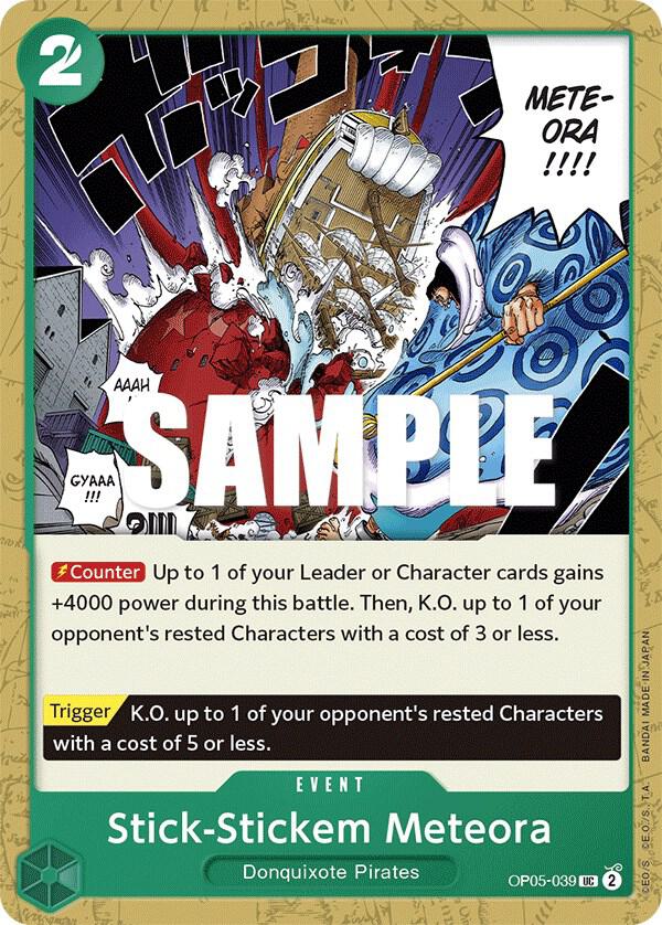 Stick-Stickem Meteora OP05-039 Uncommon Awakening of the New Era One Piece NM