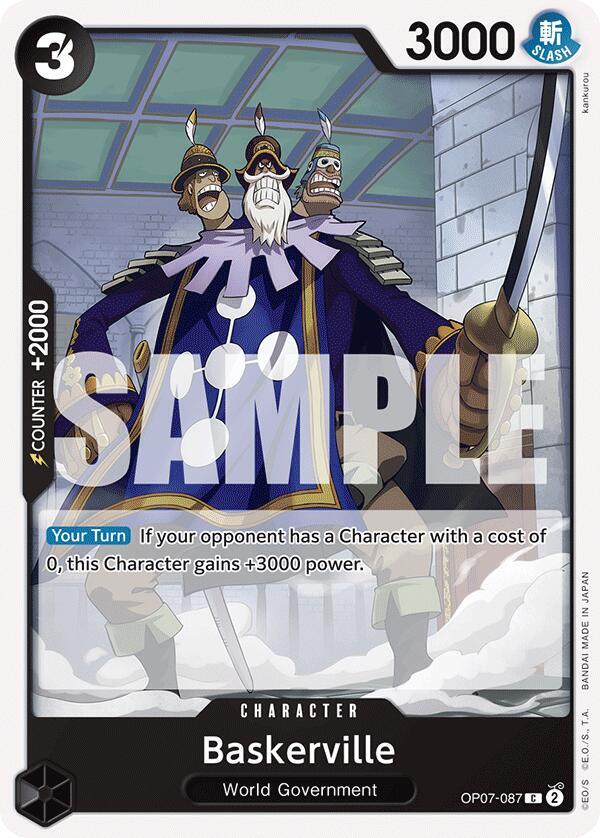Baskerville OP07-087 Common 500 Years in the Future One Piece Near Mint