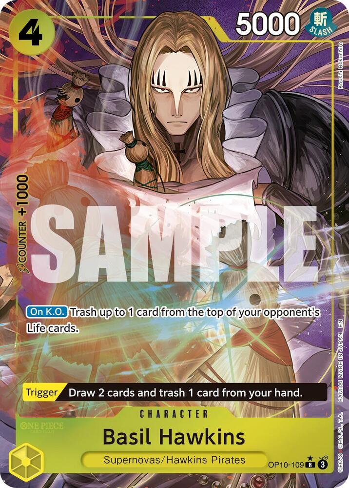 Basil Hawkins (Alternate Art) OP10-109 Premium Booster -The Best- Vol. 2 One Piece Foil NM