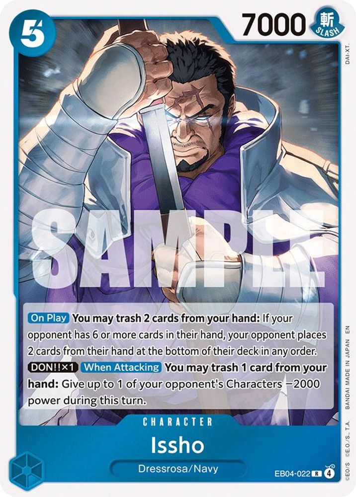 Issho EB04-022 Rare The Azure Sea's Seven One Piece Foil Near Mint